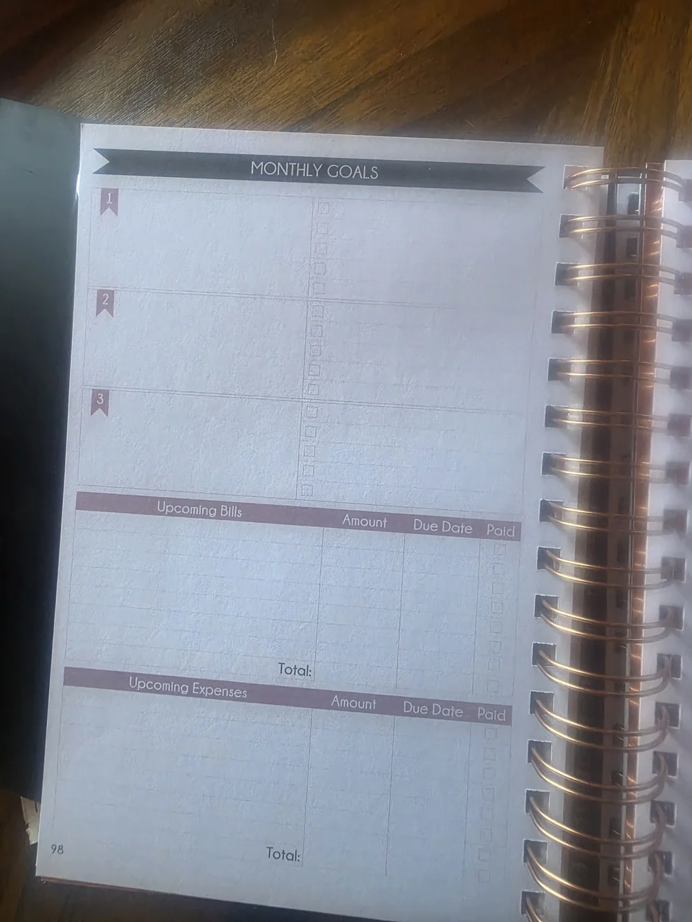 Purple Budget Financial Planner - Stickers, Folders - NWOT